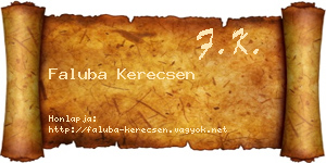 Faluba Kerecsen névjegykártya